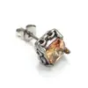 Pendientes Cuadrados de Zirconia y Acero de Titanio para Hombre de Moda Estilo Japonés y Coreano Nicho Gama Alta Retro Yuppi Pendientes Guapos para Hombre