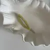 Pasador Ovalado de Diamantes de Colores de Lujo Ligero para la Parte Trasera de la Cabeza de Mujer, Pasador de Flequillo Lateral de Nicho Estilo Lujo Ligero de Gama Alta