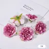 Diadema de Flor de Peonía con Borde Horneado Artificial DIY Bolsa para Zapatos con Flor Flor Artificial Cabeza Seda Flor Falsa Decoración de Boda Accesorios de Flor