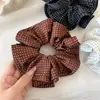 Goma para el pelo de lunares minimalista estilo coreano, elegante scrunchie con volantes, nueva y moderna cuerda para el pelo con un toque de alta gama