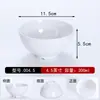 Tazones pequeños de plástico de melamina tamaño A5, aptos para uso comercial en comedores, tazones para sopa, restaurantes de hot pot, tazones para salsas para mojar, tazones para avena y restaurantes de comida rápida; estos cuencos están diseñados para imitar la apariencia de la porcelana
