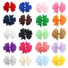 Cross-border 3 polegadas Solid Color Bow Hairpin Amazon Hot Selling Baby Rib Band Duckbill Clip Acessórios para o cabelo