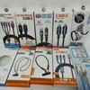 Cable de datos trenzado de un a tres colores en caja con pantalla digital, cable de carga en codo para embalaje, caja blíster, cordón para teléfono móvil, caja de alambre perforado