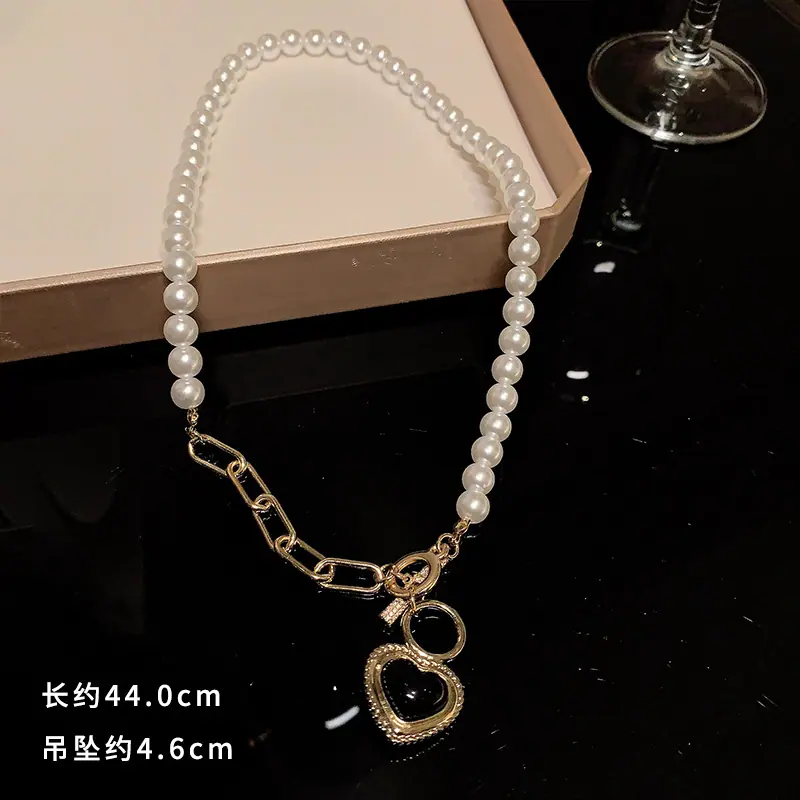 GN0824金珍珠OT钻项链