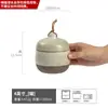 Juego de vajilla de cerámica rústica vintage para una persona, que incluye cuenco de sopa de cerámica con dos asas, olla de estofado, plato pequeño y cuenco para fideos para uso doméstico/comercial