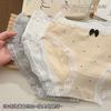 Ropa interior de cintura media para niñas estudiantes, de grado A antibacteriana para mujer, Clase A, 100% algodón puro, amigable con la piel, transpirable y cómoda, calzones para mujer
