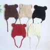 Versión coreana al por mayor de sombrero para bebé de hombre y mujer, sombrero de lana con orejas, sombrero para bebé, otoño e invierno, encaje, sombrero infantil Mickey