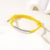 Al por mayor al contado transfronterizo Pulsera de doble cordón multicolor Acero inoxidable Color de impresión y grabado Ajustable Atrás Pulsera de doble cordón
