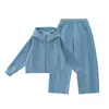 Ropa Infantil Princesa YuanYuan Conjunto con Capucha para Niñas 2026 Nuevo Conjunto de Otoño Infantil Conjunto de Dos Piezas de Punto para Niñas Mayores