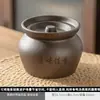 Panela de Cerâmica com Tampa para Cozinhar Sopa Lentamente, Panela de Ensopado com Vedação de Água, Panela de Sopa para Uso Doméstico, Lanche Shaixian, Jiangxi, Panela de Barro para Porção Individual