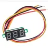 Voltímetro Digital CC de 0.28 pulgadas, Tres Cables, Medidor de Voltaje de Batería CC de 0-100V / Pantalla Digital Compacta de Batería