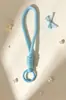 Nuevo estilo de cordón para botellas de agua, cordón corto para teléfono, cuerda de color dopamina, accesorio de llavero para muñeca