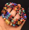 Regalos de joyería Europa y Estados Unidos transfronterizo ágata 108 pulseras pulsera multicírculo calcedonia pulseras de piedra Ojo de Tigre exposición
