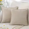 Cojín decorativo de chenilla de color liso estilo nórdico para oficina, sofá, coche y sala de estar