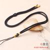 Elegante colgante con cordón atado con hebilla de seguridad de jade, colgante de ágata con cuerda, collar de jade tejido para hombres y mujeres, cuerda roja al por mayor