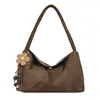 Bolso de mano retro transfronterizo para mujer 2026 nuevo modelo bolso de hombro simple de gamuza para el día a día bolso tote vintage de moda