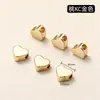 Cuentas Espaciadoras para Rueda Chapadas en Oro de 24 Quilates, Piezas Espaciadoras Lisas, Accesorios Hechos a Mano para Joyería DIY, Cuentas para Pulseras y Collares, Conservación del Color