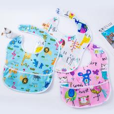 Babero infantil NT bata para comer de bebé delantal impermeable reversible babero infantil tridimensional