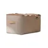 Cesta de Almacenamiento de Ropa con Aro de Acero para Hogar, Dormitorio, Armario, Cajón, Caja de Almacenamiento para Pantalones, Caja de Almacenamiento Plegable de Tela No Tejida
