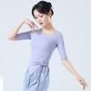Roupas de prática de dança roupas de dança clássica moderna corte justo cordão nos dedos design de emagrecimento senso de design roupas profissionais top de professor