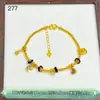 Pulsera de Calabaza Chapada en Oro de Plata Pura 999, Encanto de Calabaza de Lujo Ligero, Producto Terminado para DIY, Estilo Chino Tradicional, Nuevo Estilo Chino, Joyería Envuelta a Mano, Hecho a Mano