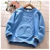 Ropa Infantil Primavera y Otoño Chaqueta para Niños Ropa de Otoño Camiseta de Manga Larga para Niños Grandes con Oso en Relieve Cóncavo Sudadera Fina Estilo Occidental Ropa de Otoño