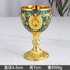 [Suprimento selecionado] Taça de metal estilo europeu taça de vinho branco uma taça conjunto de vinho criativo cor retrô para beber em casa