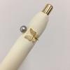 Anillo Zhenyun con perla natural de agua dulce, grado 5A, micropavé de circón, relleno de oro de 18 quilates, mariposa, abierto, venta al por mayor