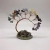 Hoja de Ágata Natural Colorida Transfronteriza Árbol de la Vida Energético Árbol de la Fortuna de Cristal Manualidades para el Hogar Adornos Decorativos