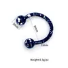 10 por Paquete Anillo de Nariz de Acero Inoxidable Clavo de Nariz Anillo de Nariz Pintado en Forma de C Clavo de Ceja Clavo de Hueso de Oreja Anillo CBR Joyería para Piercings Corporales