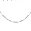 Nuevo Collar de Cadena de Acero de Titanio con Eslabones de Bambú, Nicho Personalizado, Ins de Moda, Collar para Parejas