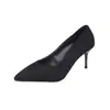 Sapatos Casuais Femininos de Salto Agulha Baixo Tamanho Grande 2020 Nova Coleção Primavera e Outono Estilo Coreano Slip-on Sapatos Femininos