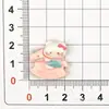 Nuevo gatito de dibujos animados montando a caballo accesorios de resina DIY clip para el pelo brillante material agujero zapatos accesorios para ropa