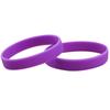 Pulsera de silicona de color sólido para niñas de stock 190*12mm pulsera simple sin LOGO pulsera de moda para actividades