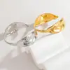 Popular Pulsera Geométrica Ancha de Acero Inoxidable Bañado en Oro de 18 Quilates para Mujer de Amazon Accesible en Instagram Lujo Joyería de Gama Alta que No se Desvanece