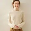 Suéter de Tricô Cashmere Baicai Veludo Outono/Inverno Novo Gola Meia-Alta Solto Espesso Camada Base Interna
