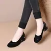 Zapatos Planos de Cuero Suave 2026 Primavera/Otoño Nuevos Retro Punta Redonda Tejidos de Corte Bajo Slip-On para Mujer Suela Suave Tacón Bajo Versátiles Zapatos para Conducir