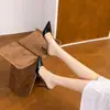 Sandalias de tacón de aguja de moda y versátiles estilo francés, nueva colección de verano 2026, tacones altos sexy sin tiras de punta fina para uso interior y exterior