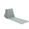Cojín Triangular Inflable Grueso para Exteriores con Flocado Esterilla de Playa Portátil Plegable Asiento de Ocio junto al Mar con Opción de Almacenamiento