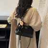 Bolso Transfronterizo 2025 Nuevo de Gran Capacidad para Mujer, Bolso de Hombro de Cadena Simple y Versátil, Textura Retro, Bolso Tote para Viaje