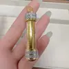 Amuleto Budista Tailandés del Templo Luang Phor Ben, Collar con Amuleto de las Ocho Escrituras de Luang Phor, Colgante de Escritura, Colgante de Moda Dorado para Hombres y Mujeres