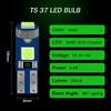 Luz de instrumento de coche T5 1 luz 3030 indicador luz de matrícula led coche modificado bombilla de instrumento no polar