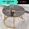 Mesa de Café Pequeña de Lujo Ligero, Mini Mesa de Café, Sala de Estar de Apartamento Pequeño, Mesa de Té para el Hogar, Casa de Alquiler Sencilla, Mesa Redonda Pequeña Sencilla