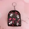 Mochila Mini de Dibujos Animados Billetera para Monedas Bolsa de Monedas Estilo Mini Mochila Escolar Colgante para Llaves