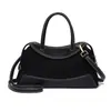 Bolso de Mano Transfronterizo de Lujo Ligero y Temperamento Sencillo para Mujer, Nuevo Bolso Cruzado de Hombro Único Versátil Clásico para Otoño/Invierno