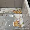 Temu cross-border quente outono colheita abóbora folhas flanela esponja decoração para casa cozinha tira terno tapete de chão