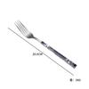 Ins estilo coreano imitação de grão de madeira Dourado faca garfo colher conjunto de cinco peças conjunto de talheres de aço inoxidável faca de bife garfo colher colher de café