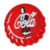 Etiqueta de Bordado Computarizado Yuanda Coca Cola Hot Dog Paleta Adhesivo de Tela Bordado Adhesivo de Tela Accesorios de Ropa Adhesivo Bordado Parche Adhesivo
