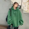 Sudadera con Capucha para Mujer 2026 Otoño e Invierno Nuevo Estilo Ins Holgada Engrosada Oversize Estilo Perezoso Versátil Chaqueta Top