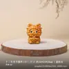 Versión Q Lindos Doce Animales del Zodiaco Pieza de Mano Madera Maciza Madera de Tuya Talla de Madera Animal Portátil Pequeño Adorno Wenwan de Mano